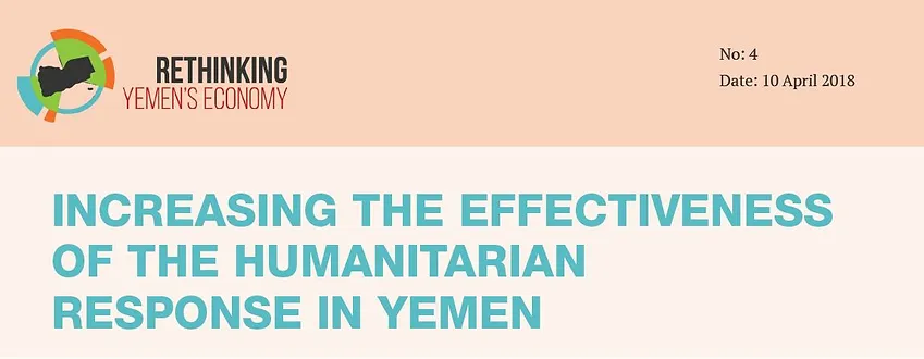INCREASING THE EFFECTIVENESS OF THE HUMANITARIAN RESPONSE IN YEMEN